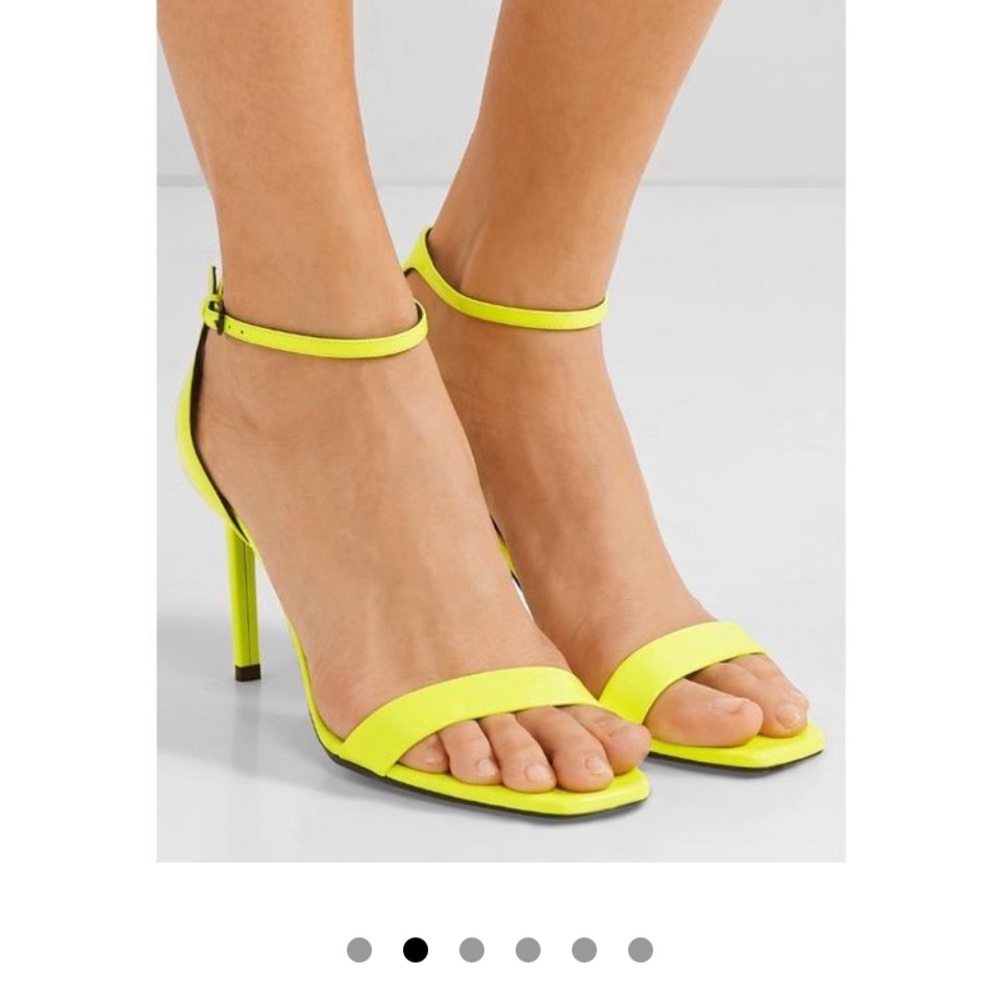 NWOT Yves Saint Laurent Amber Neon heels. Miami vibe. 🔥